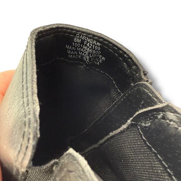 Style & Co Black Booties Size 6 Low Ankle Boot Classic Faux Leather - Picture 6 of 8